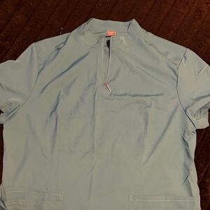 Light Blue Quarter-Zip Pullover